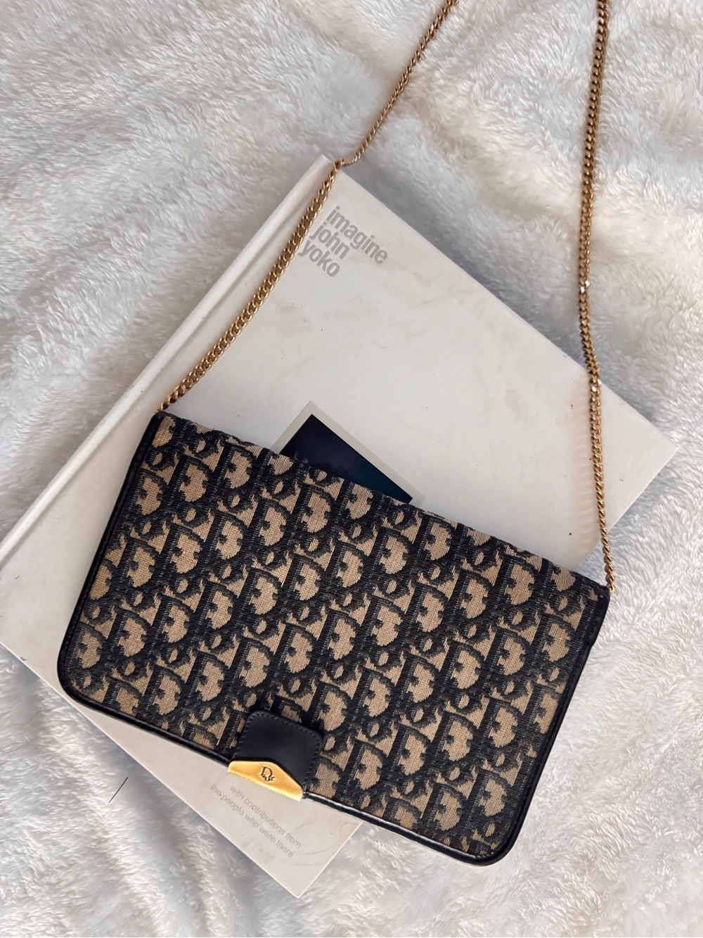 Authentic Christian Dior Trotter Chain Shoulder Bag - Picture 2 of 14
